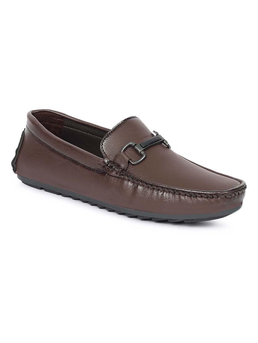 men brown slip on loafer - 21986316 - Standard Image - 2
