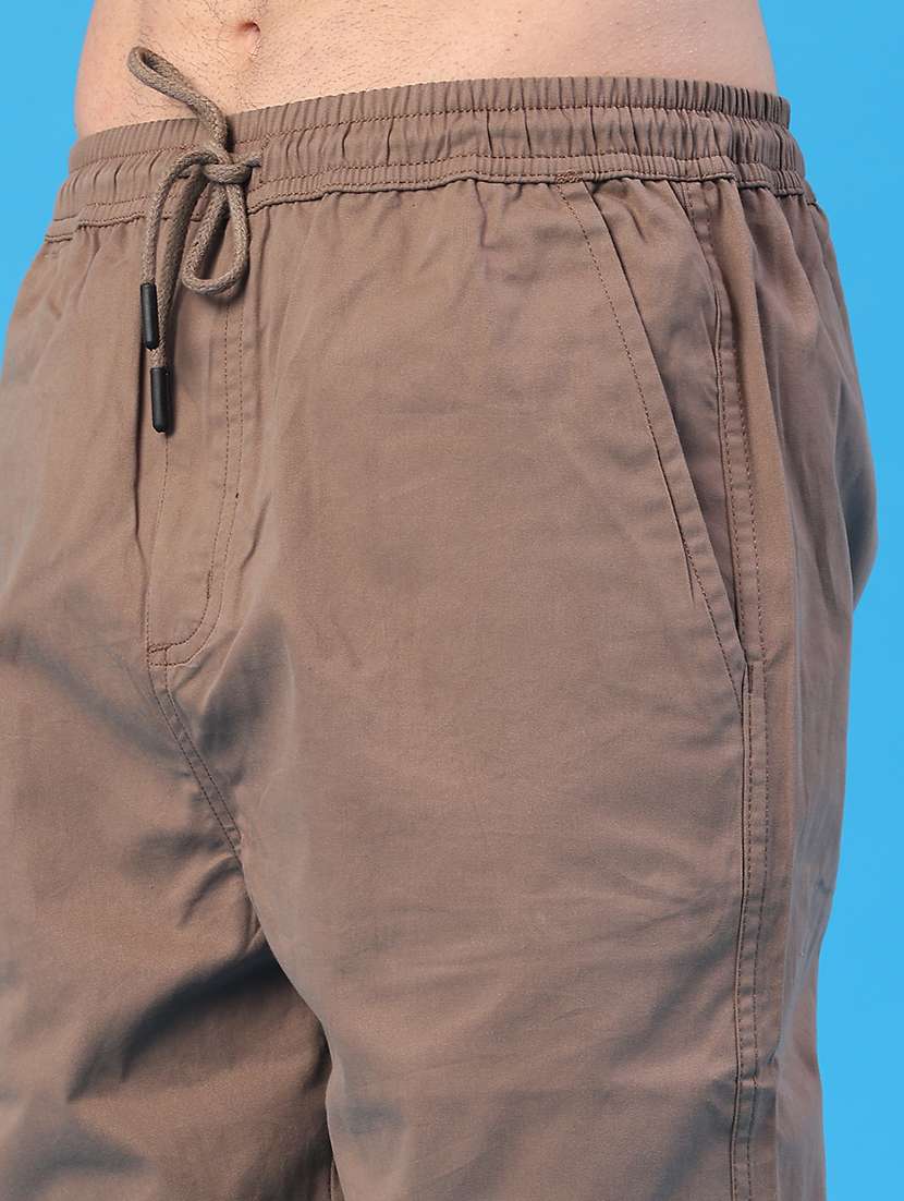 men solid mid rise full length track pant - 21986335 -  Standard Image - 2