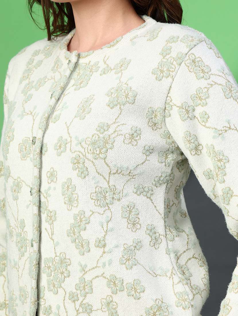 women self designed long sleeve cardigan - 21986446 -  Standard Image - 2