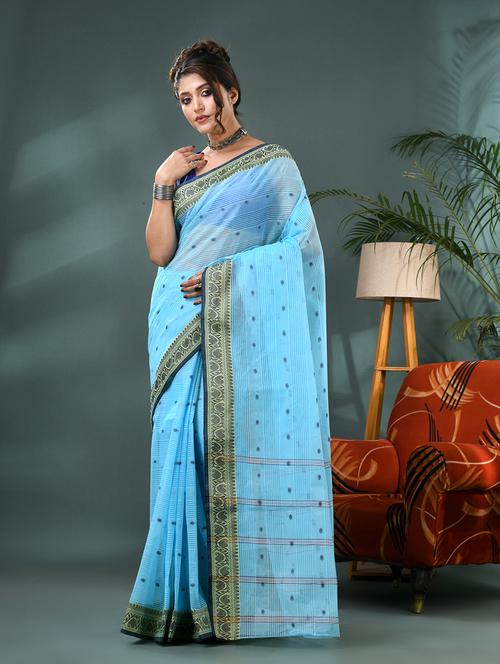 women self design tant saree - 21986580 - Standard Image - 0