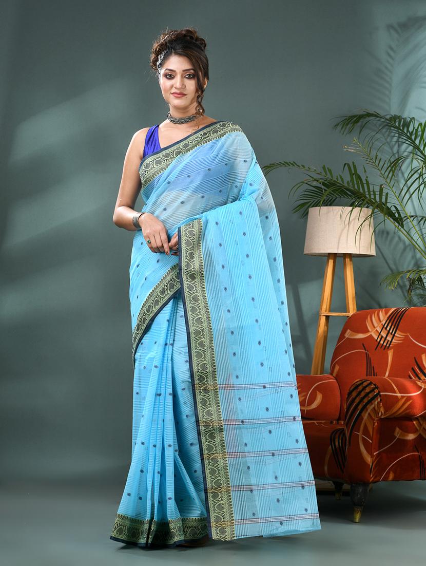 women self design tant saree - 21986580 - Standard Image - 2