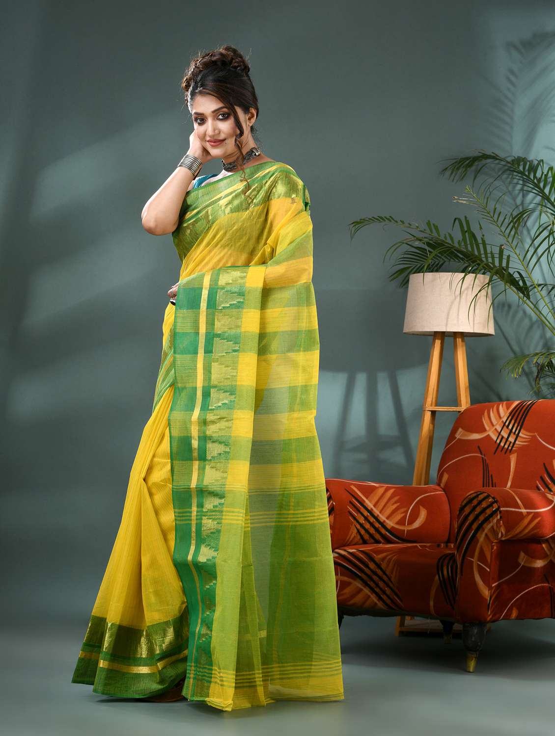 women self design tant saree - 21986605 -  Standard Image - 2