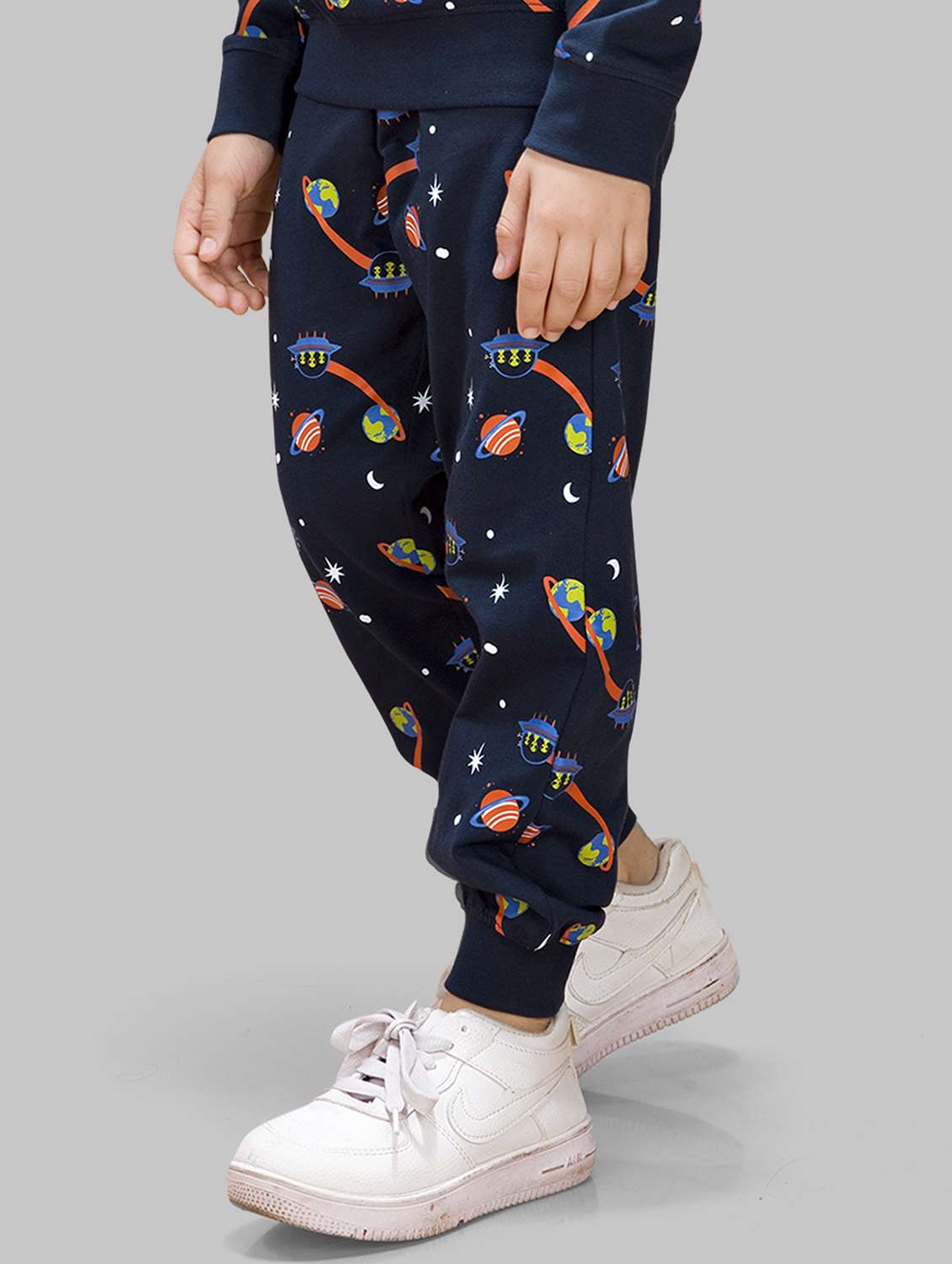 boys pack of 2 printed mid rise regular fit jogger - 21986702 -  Standard Image - 2