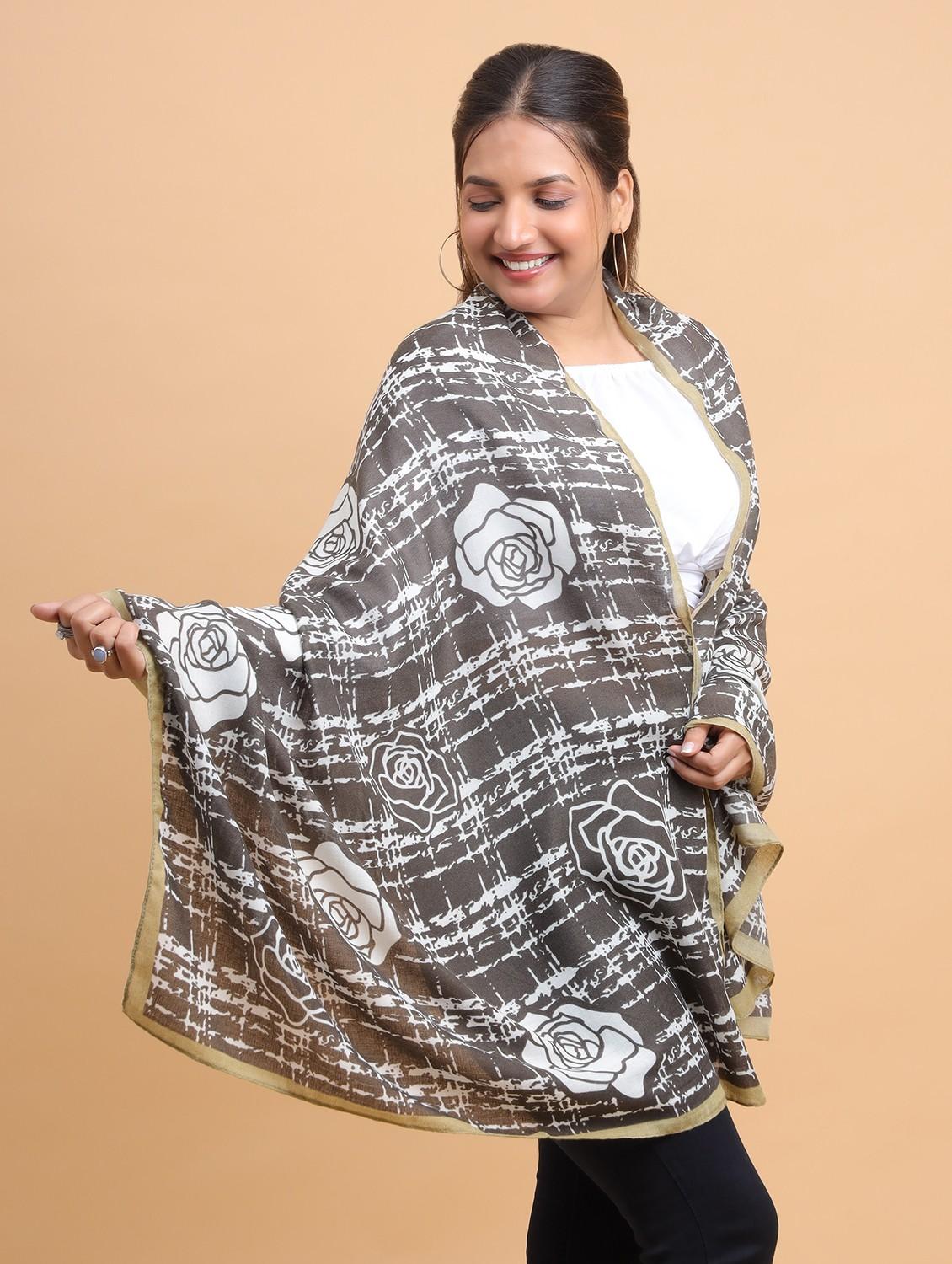 women printed viscose scarf - 21986814 - Standard Image - 2