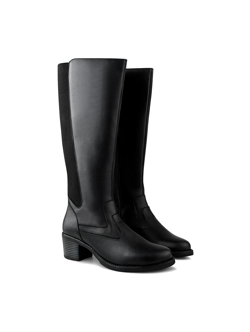 women black block heel knee length boots - 21986870 - Standard Image - 2
