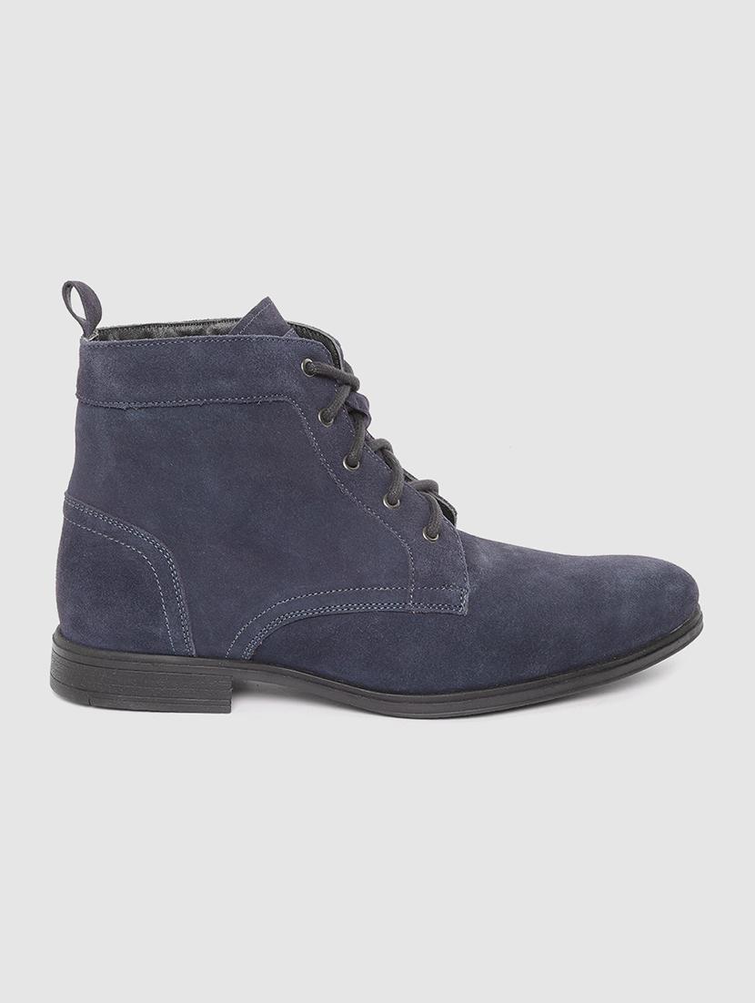 men navy blue lace up boot - 21986873 - Standard Image - 2