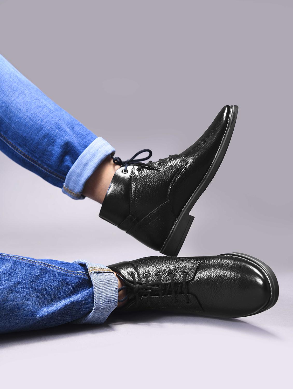 men black lace up boot - 21986874 - Standard Image - 2