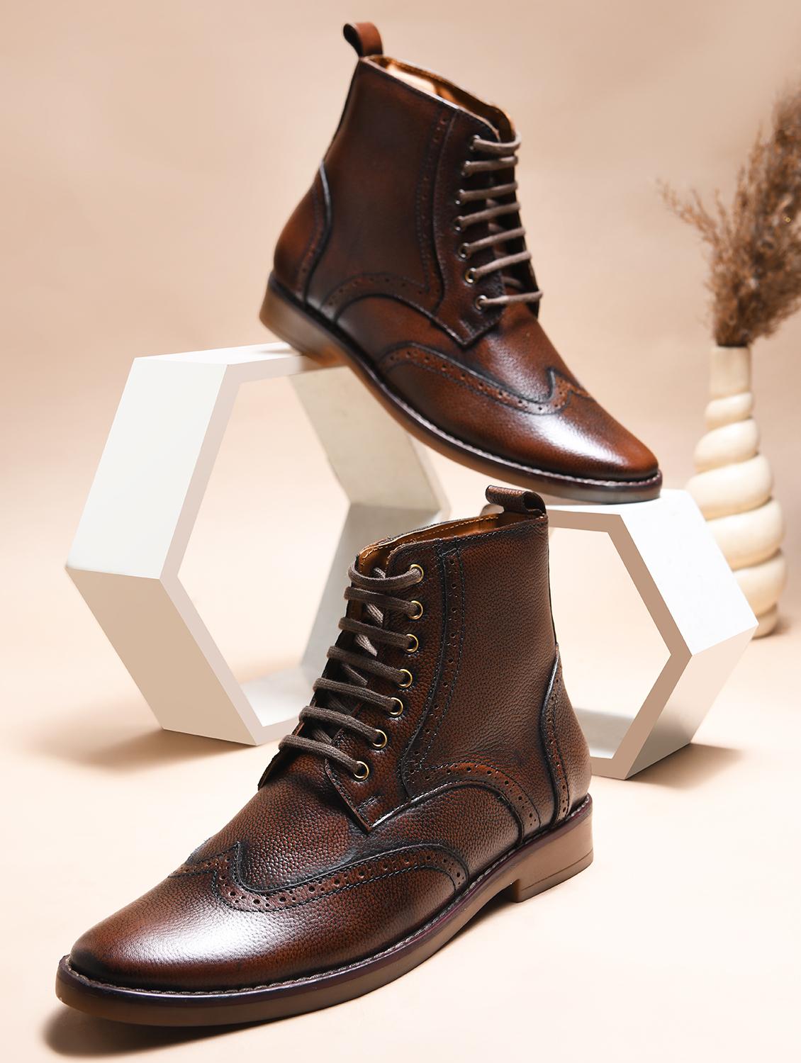 men brown lace up boot - 21986877 - Zoom Image - 0