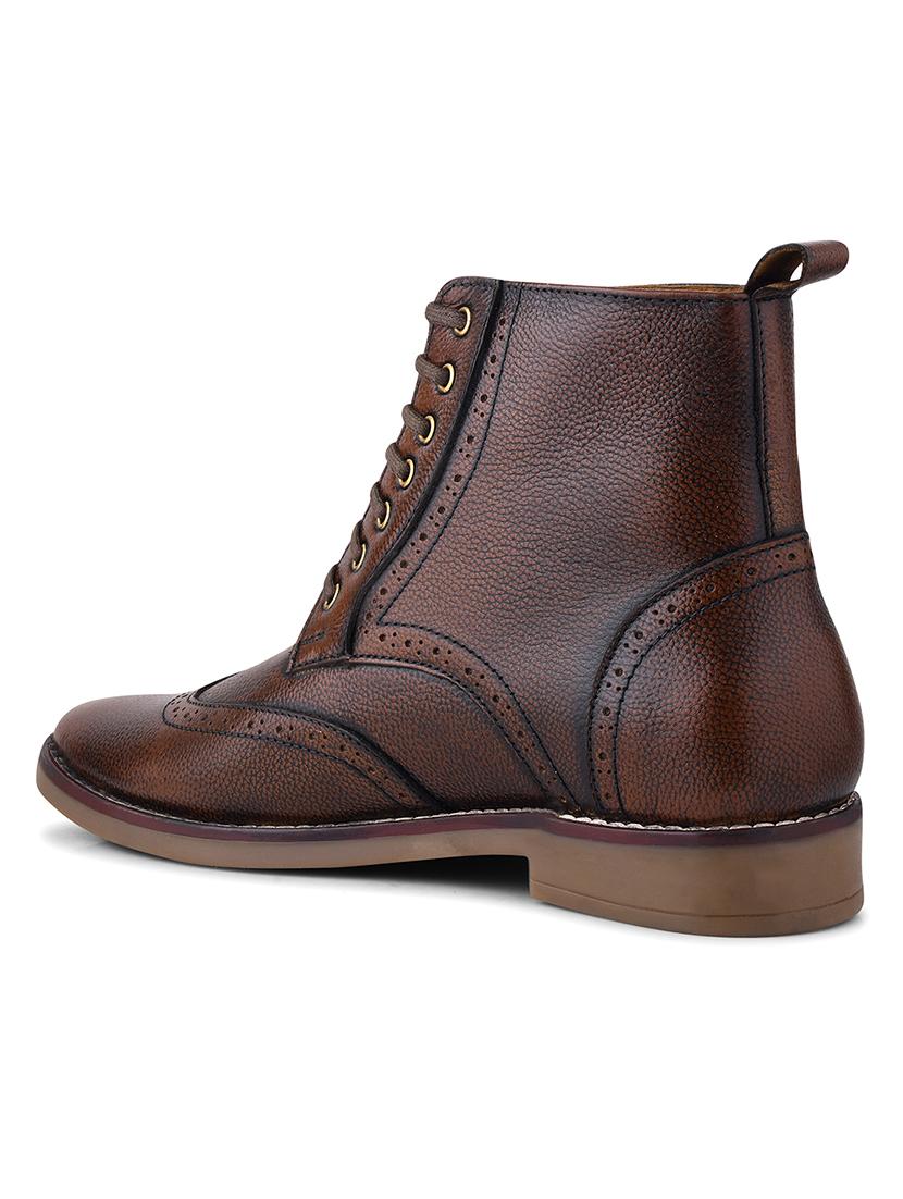 men brown lace up boot - 21986877 - Standard Image - 7
