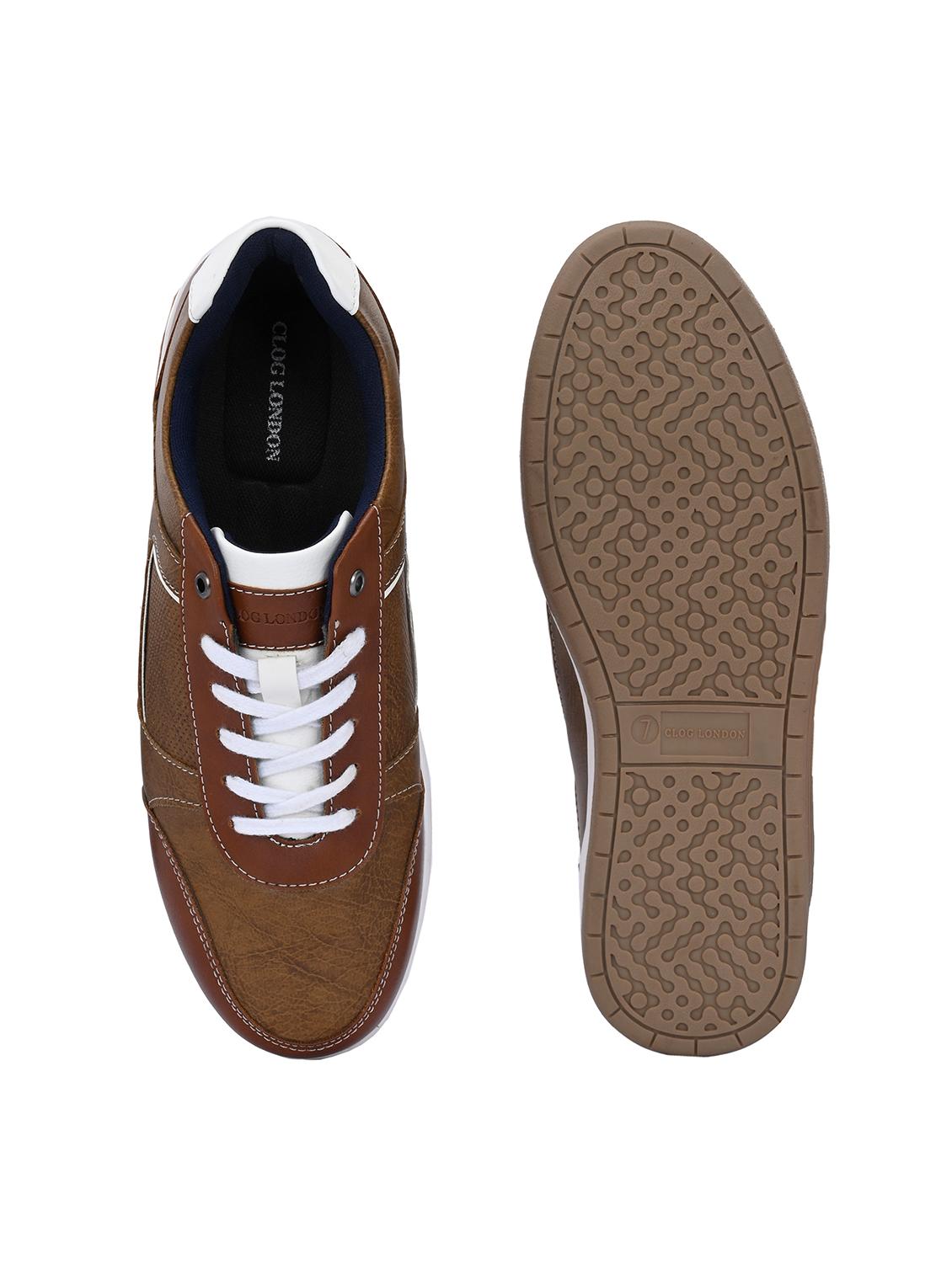men tan lace up sneaker - 21986881 - Standard Image - 7