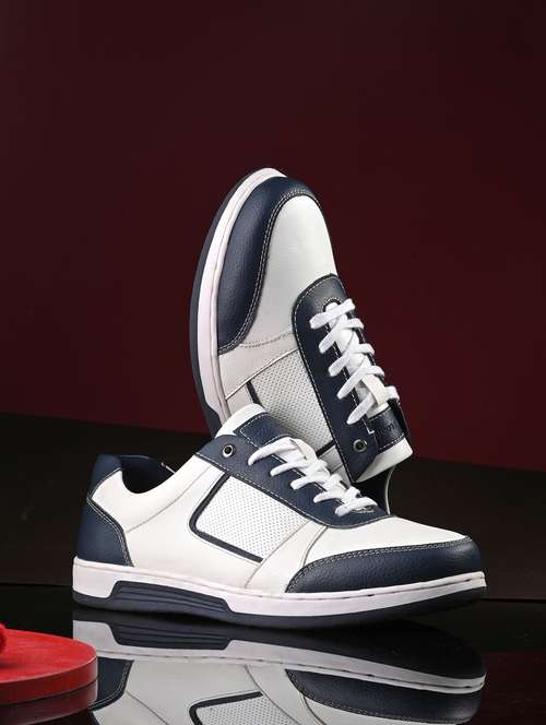 men white lace up sneaker - 21986882 -  Standard Image - 0