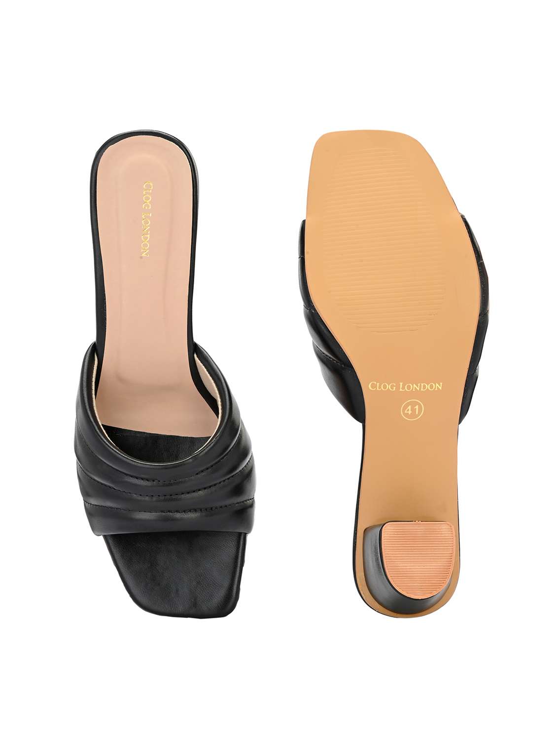 women black slip on block heels - 21986893 -  Standard Image - 7