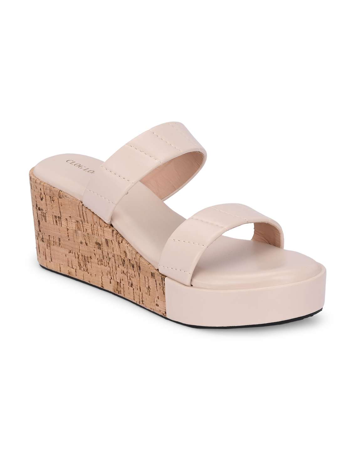 women off white slip on platform wedge - 21986914 - Standard Image - 2