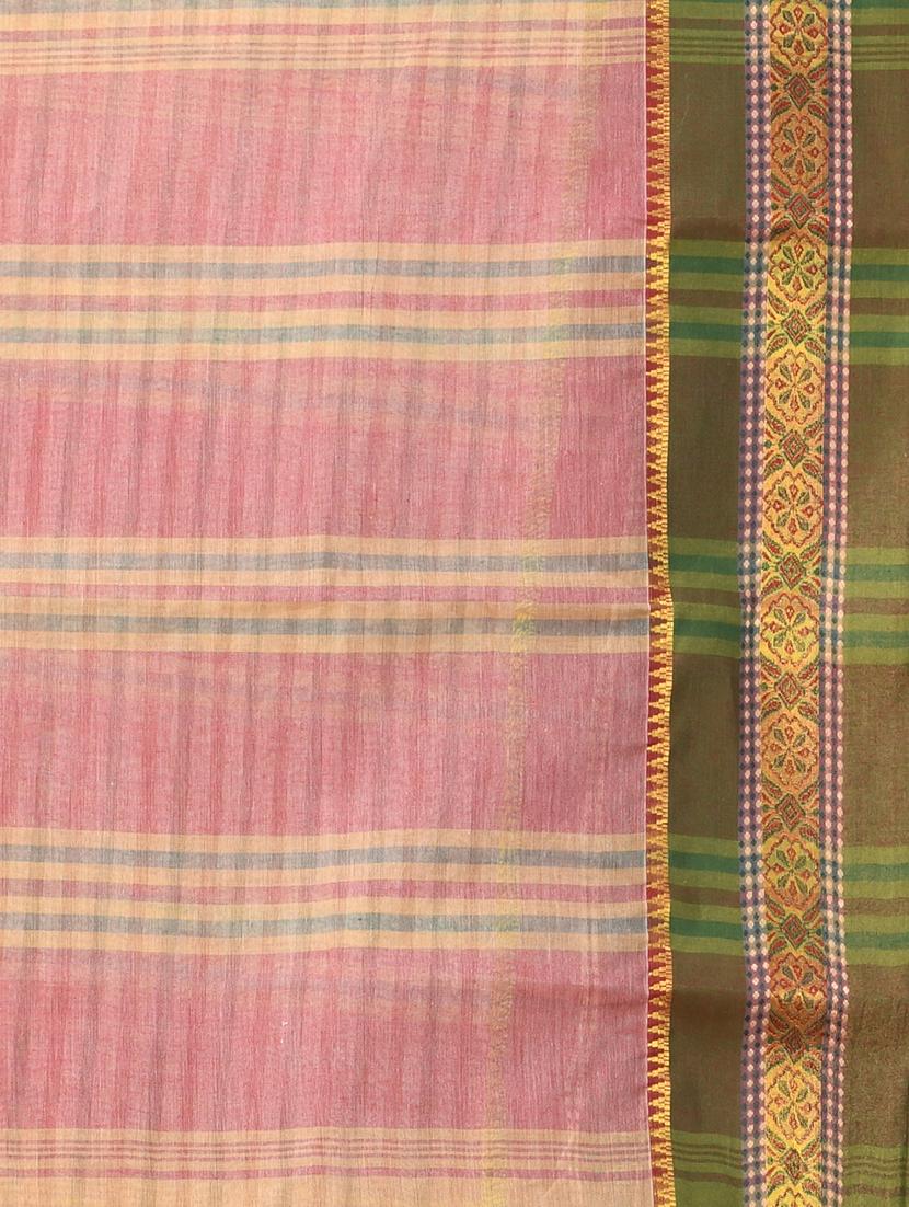 women checkered tant saree - 21986921 - Standard Image - 2