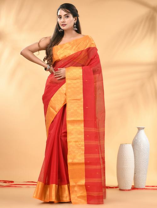 women self design tant saree - 21986930 - Standard Image - 0