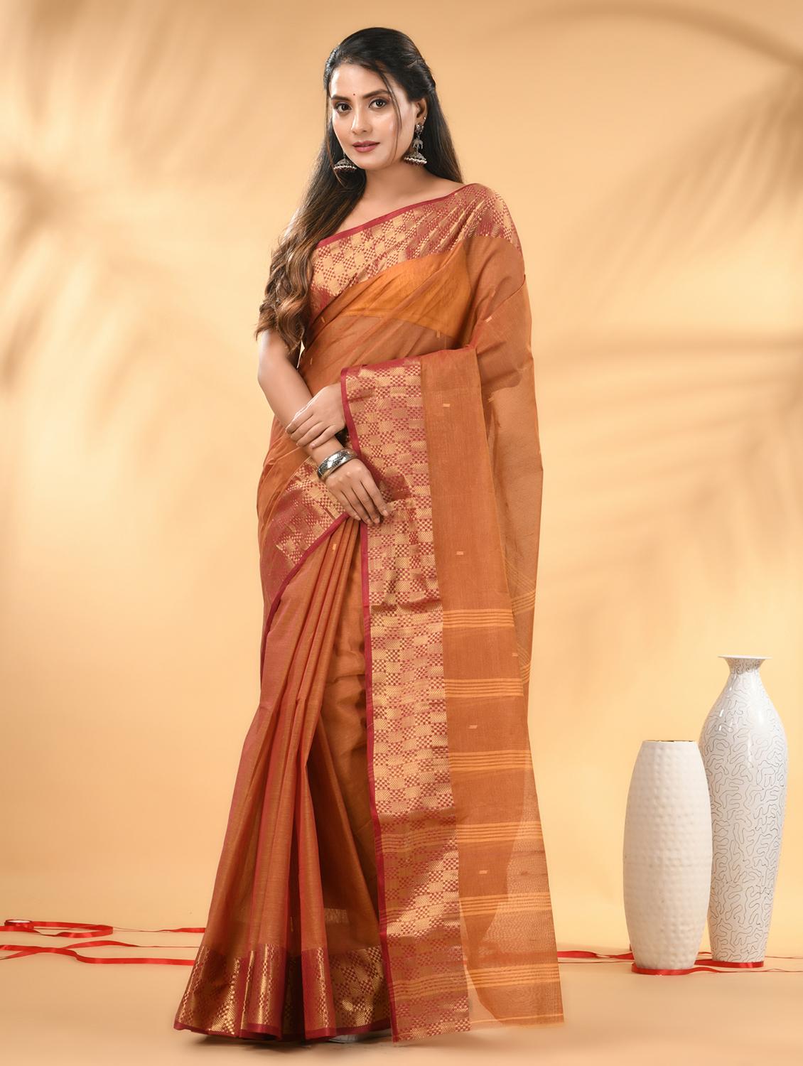 women self design tant saree - 21986934 - Standard Image - 2
