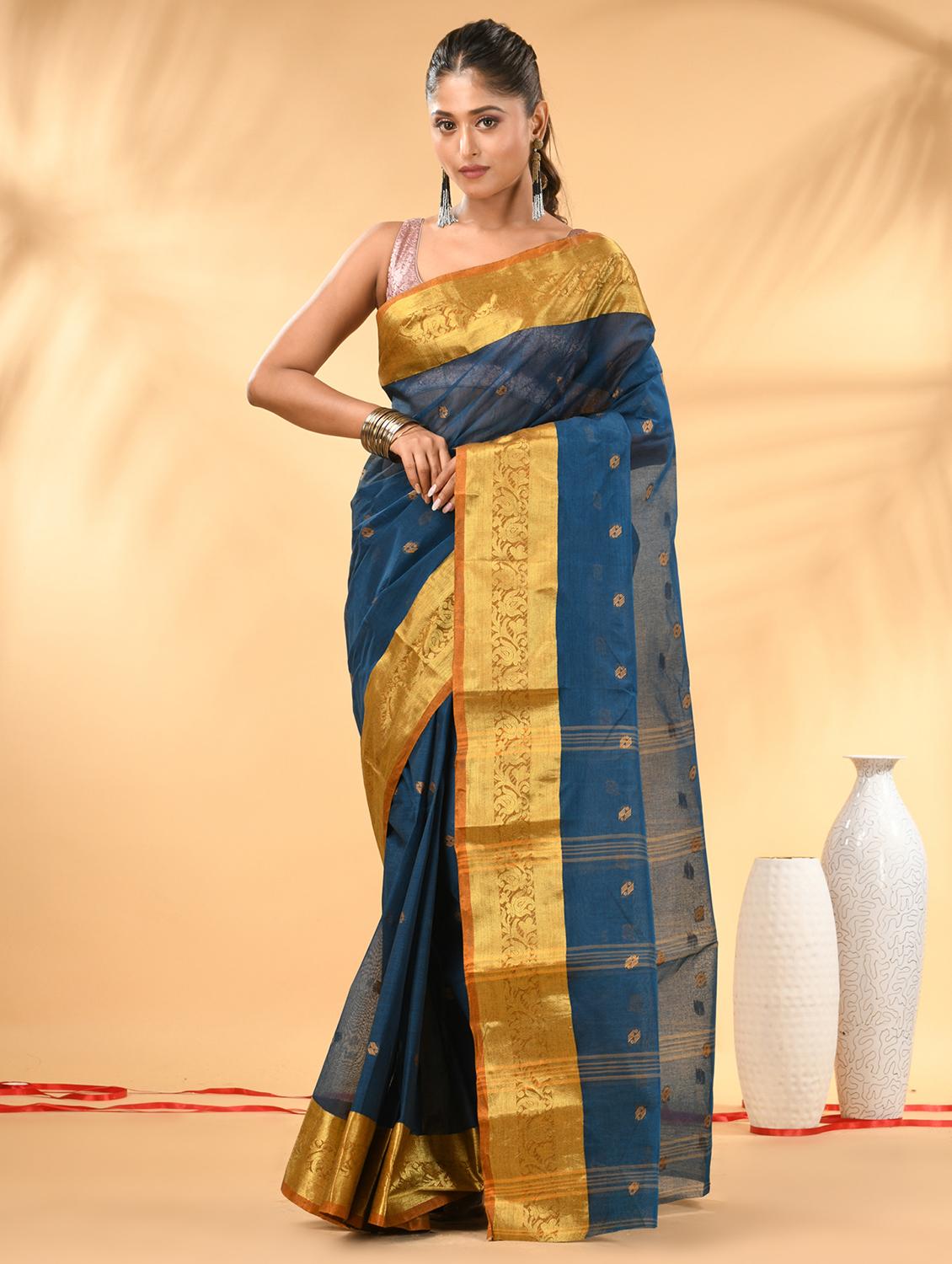 women self design tant saree - 21986939 - Zoom Image - 0