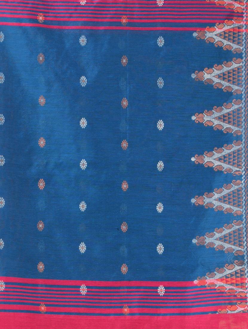 women self design handloom saree with blouse - 21986961 - Standard Image - 2