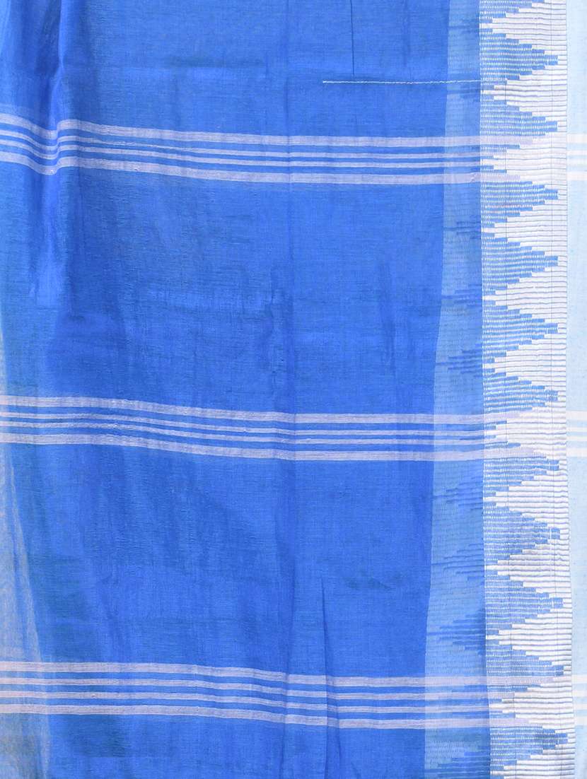 women solid with bordered handloom saree with blouse - 21986971 -  Standard Image - 2