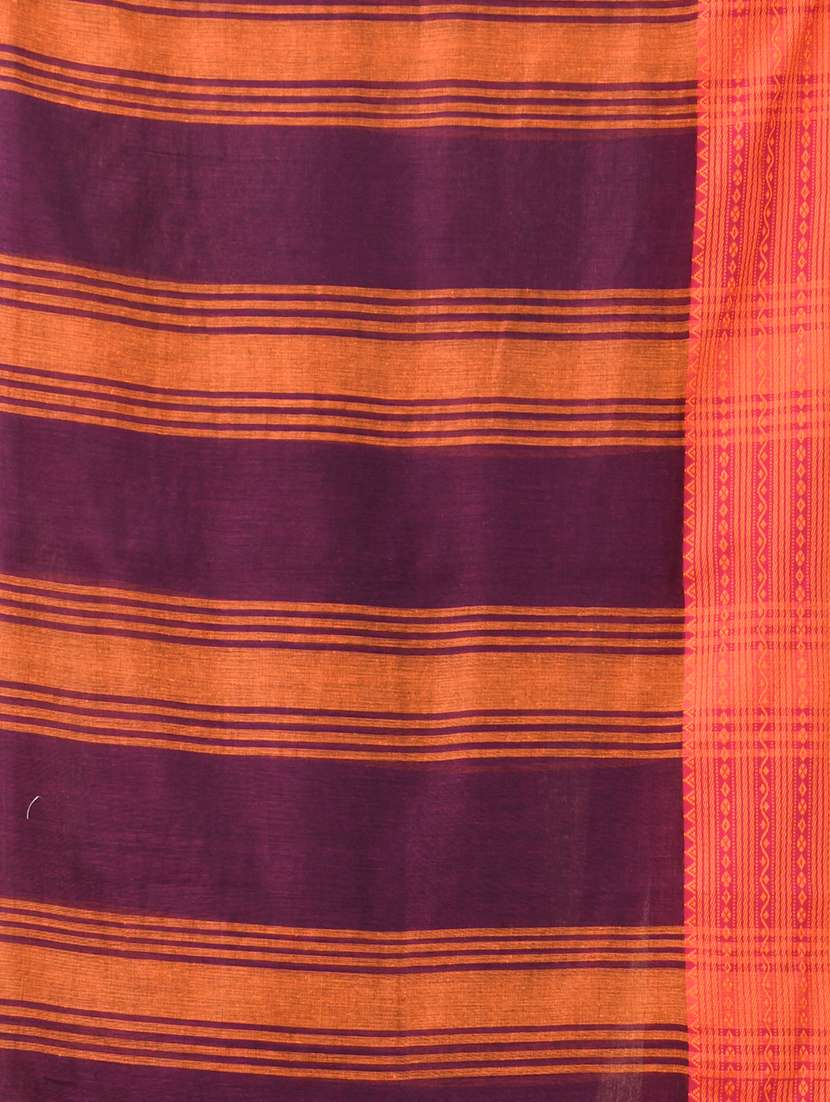 women solid with bordered handloom saree with blouse - 21986979 -  Standard Image - 2