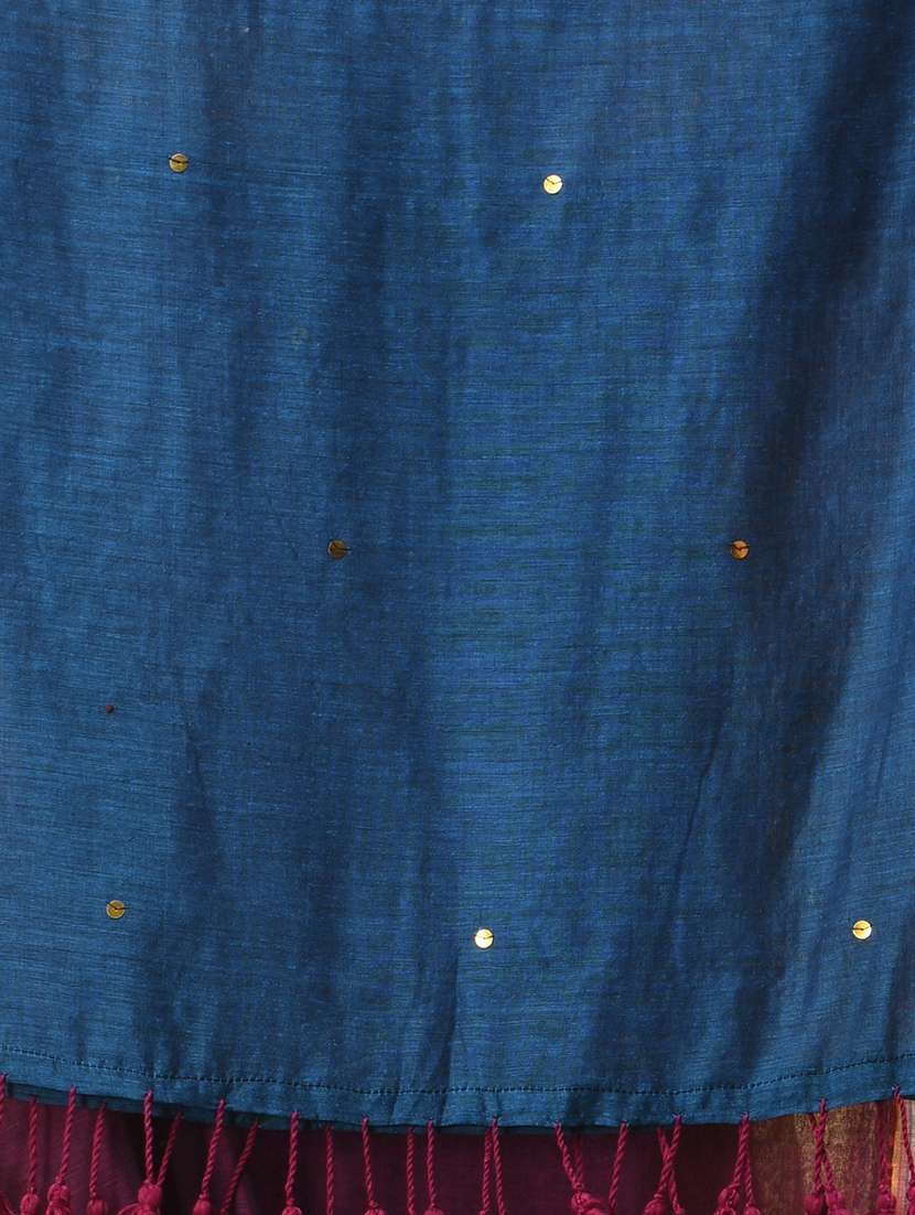 women solid with work handloom saree with blouse - 21986993 -  Standard Image - 2