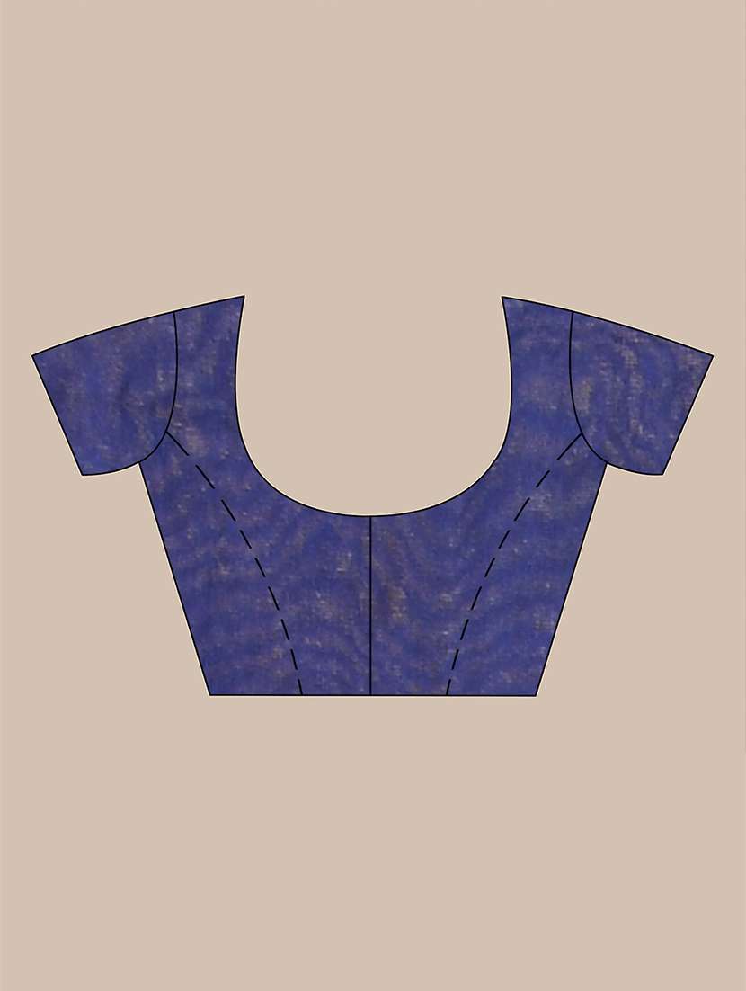 women solid handloom saree with blouse - 21987002 -  Standard Image - 2