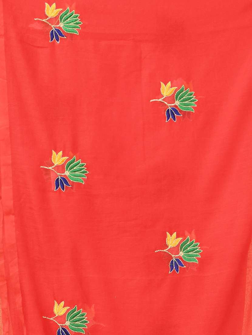 women floral embroidered handloom saree - 21987007 -  Standard Image - 2