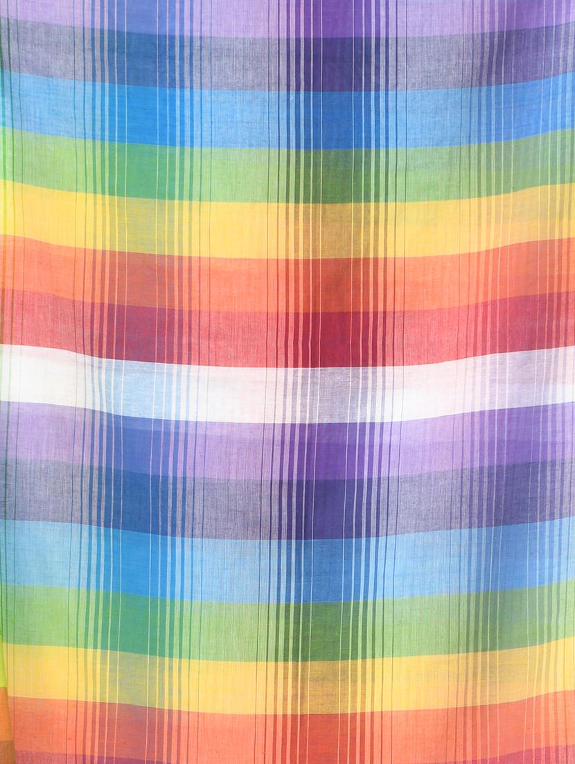 women striped handloom saree - 21987017 - Standard Image - 2
