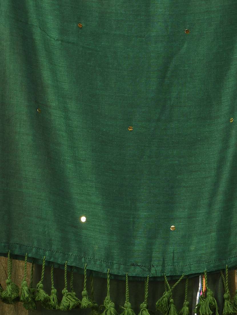 women solid with work handloom saree with blouse - 21987025 -  Standard Image - 2