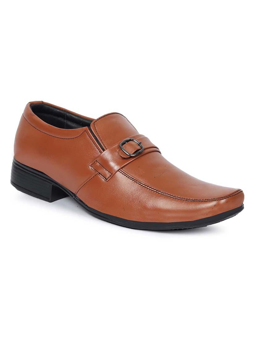 men tan slip on formal shoes - 21987031 - Standard Image - 2