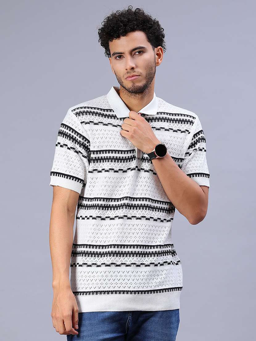 men self design short sleeve regular fit polo t-shirt - 21987083 - Standard Image - 2
