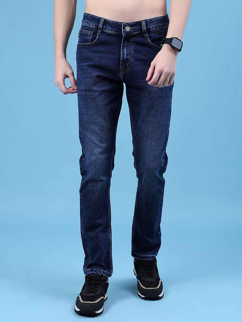 men solid mid rise slim fit jean - 21987097 -  Standard Image - 2