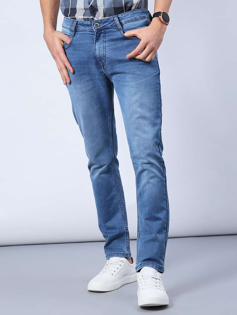 men washed mid rise full length jeans - 21987104 -  Standard Image - 2