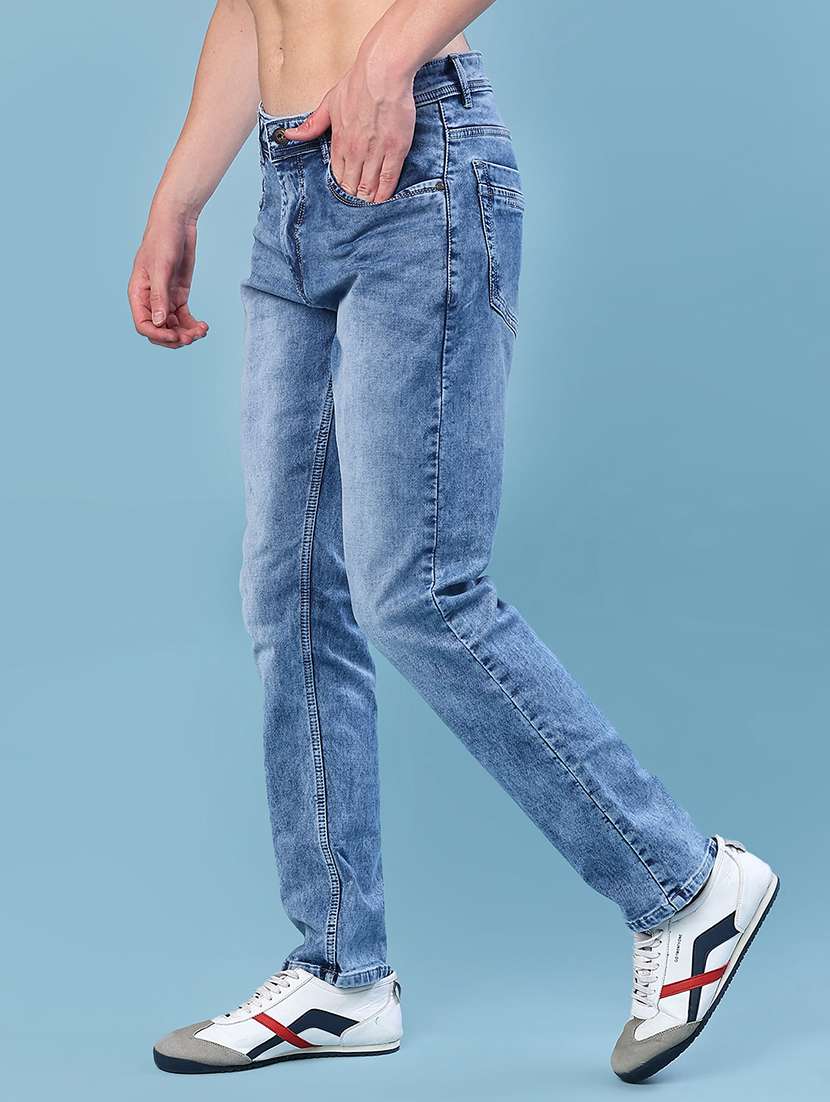 men solid mid rise slim fit jean - 21987130 -  Standard Image - 2
