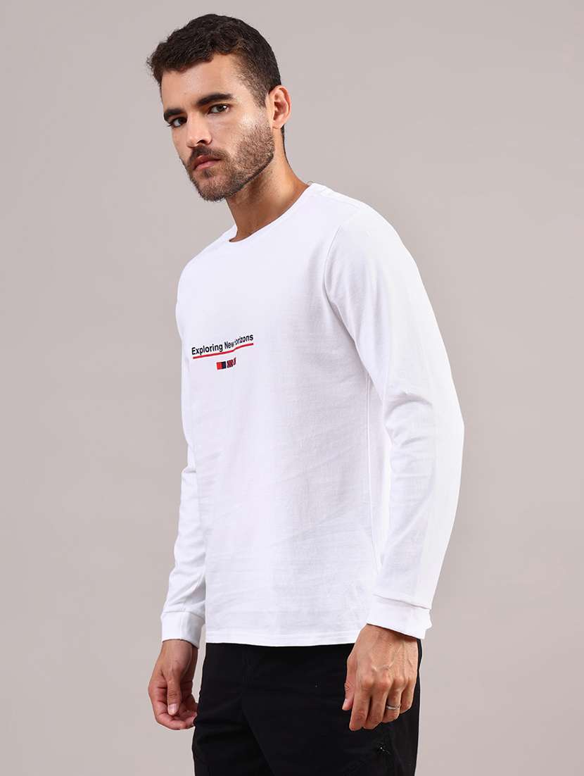 men printed long sleeve regular fit t-shirt - 21987228 -  Standard Image - 2