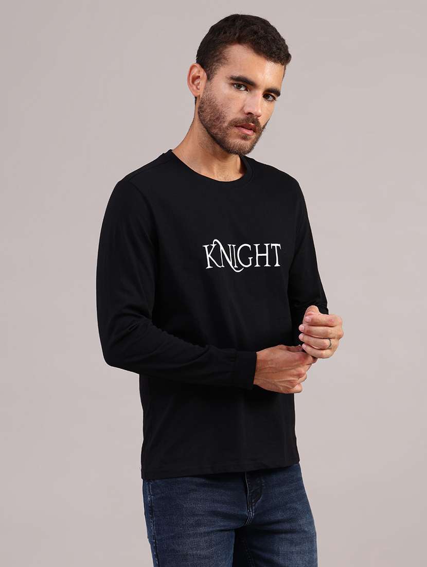 men printed long sleeve regular fit t-shirt - 21987233 -  Standard Image - 2
