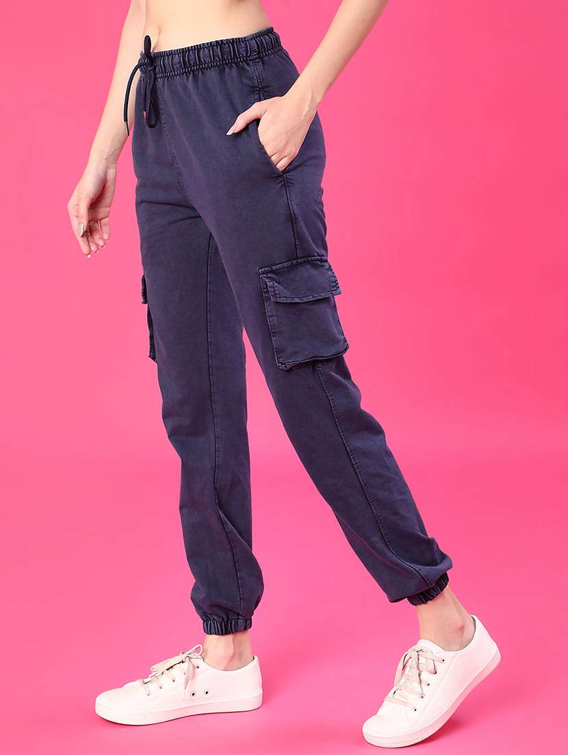 women solid mid rise jogger - 21987248 -  Standard Image - 2