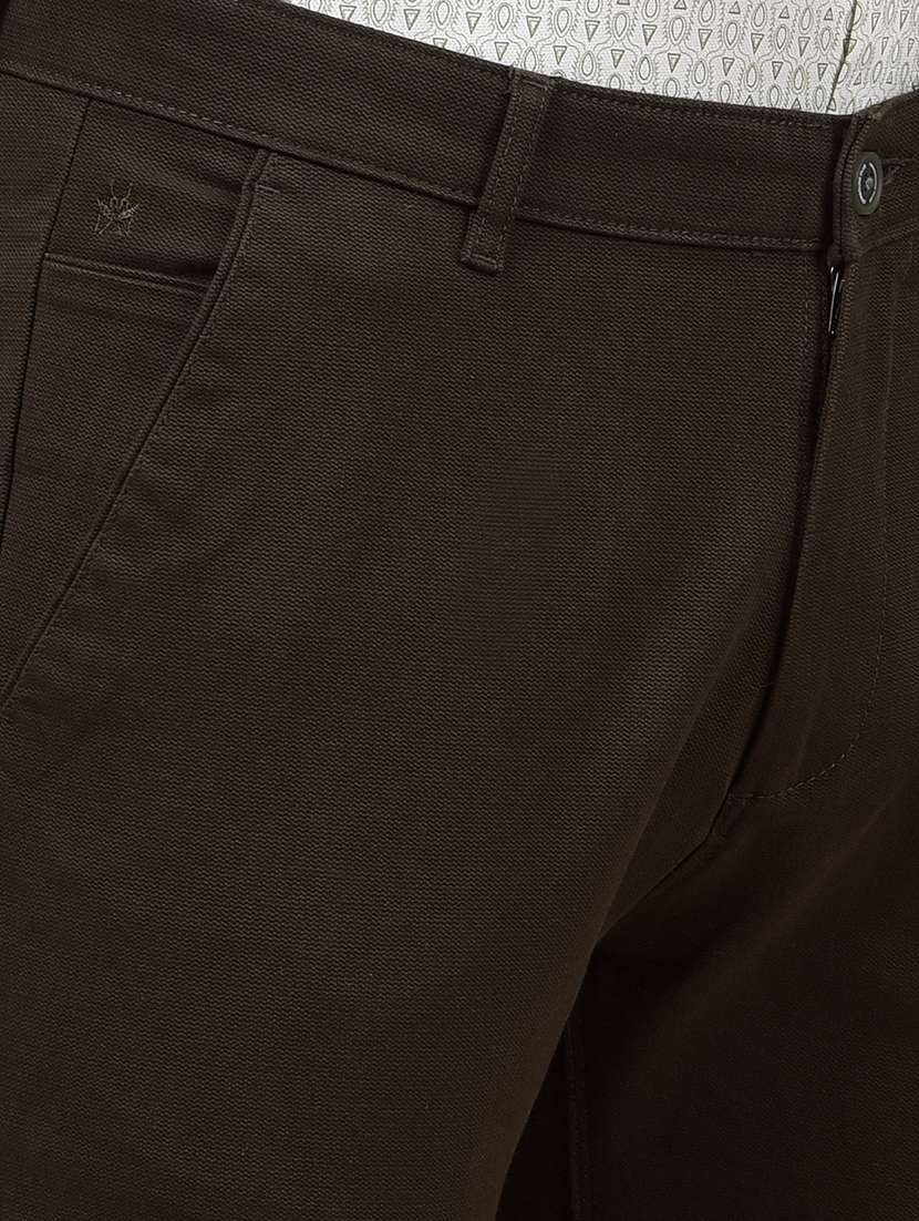 men solid mid rise flat front casual chinos  - 21987552 -  Standard Image - 2