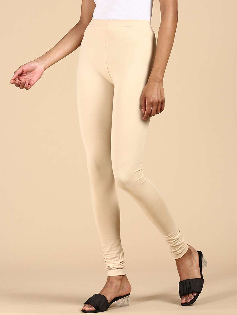 women solid mid rise full legth legging - 21987590 -  Standard Image - 2