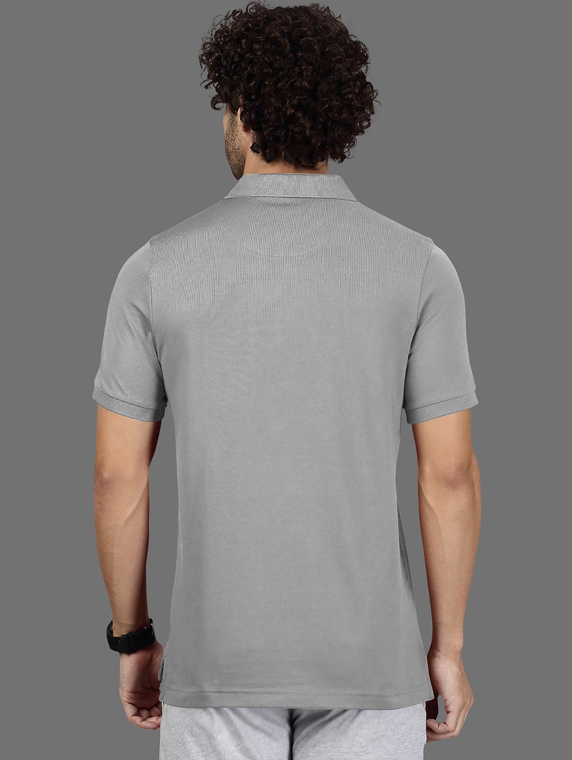 men solid short sleeve regular fit polo t-shirt - 21987611 - Standard Image - 2