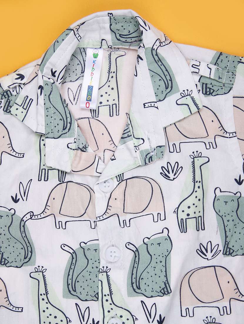 kids printed shirt & shorts co-ord set - 21987647 -  Standard Image - 2