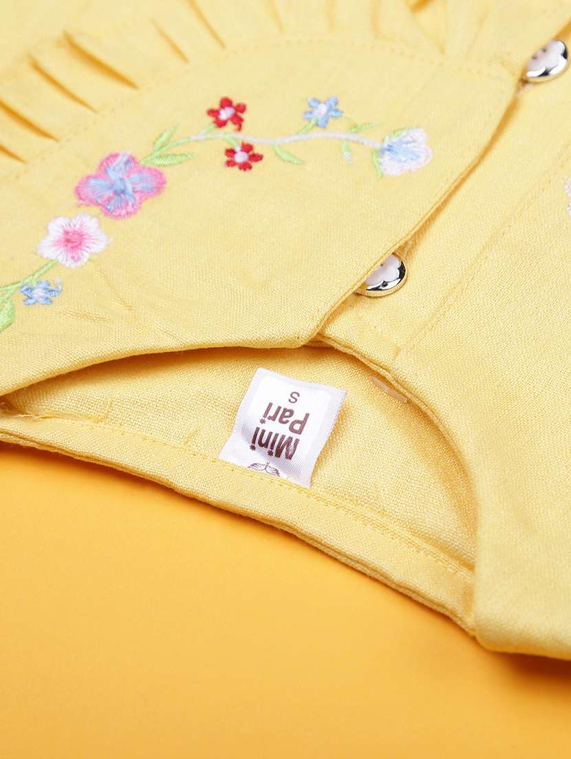 girls printed round neck frock with bloomer - 21987659 -  Standard Image - 2