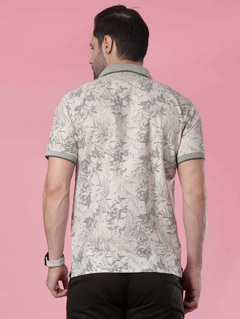 men printed short sleeve regular fit polo t-shirt - 21987807 -  Standard Image - 2