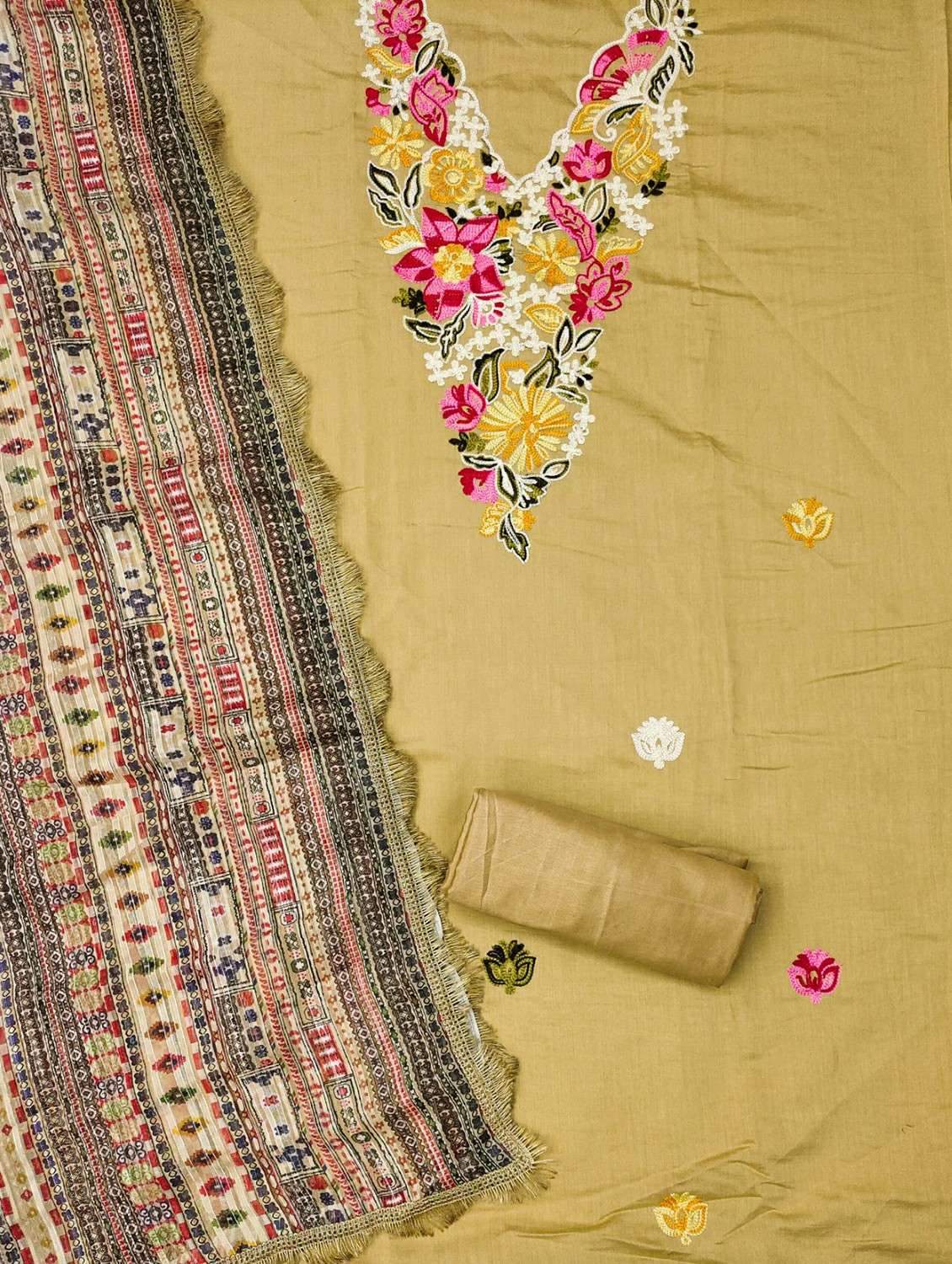 women floral embroidered unstitched suit set - 21987977 -  Standard Image - 2