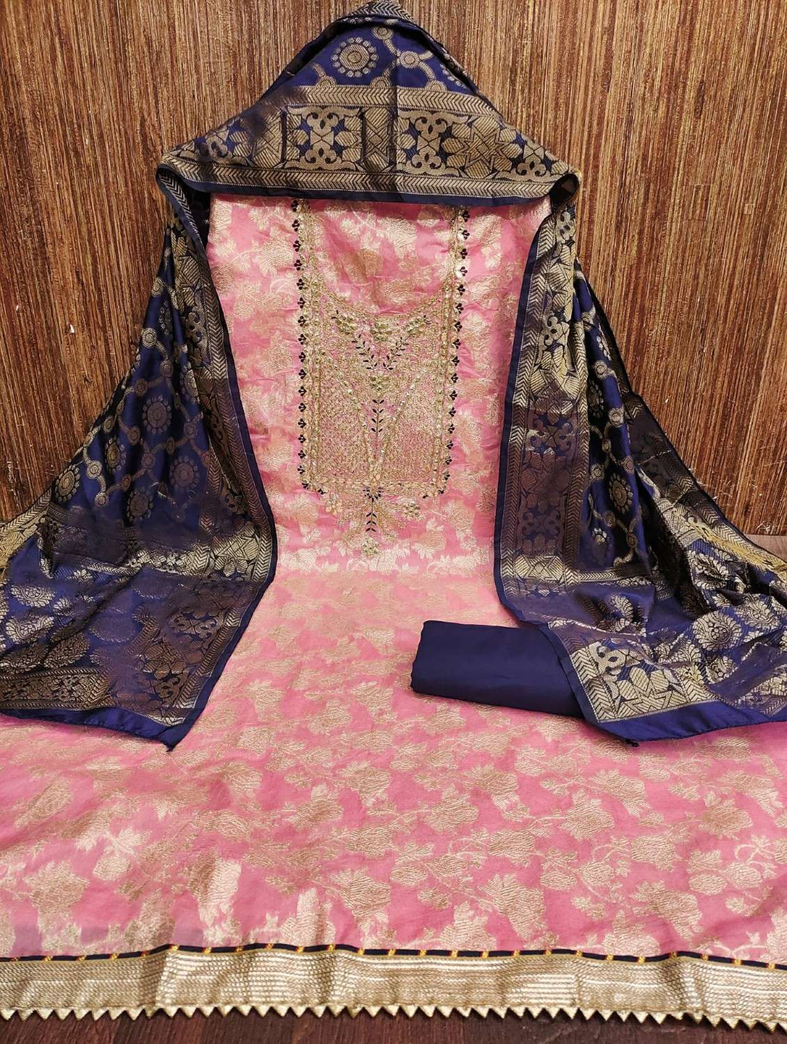 women self design embroidered unstitched suit set - 21987995 -  Standard Image - 2