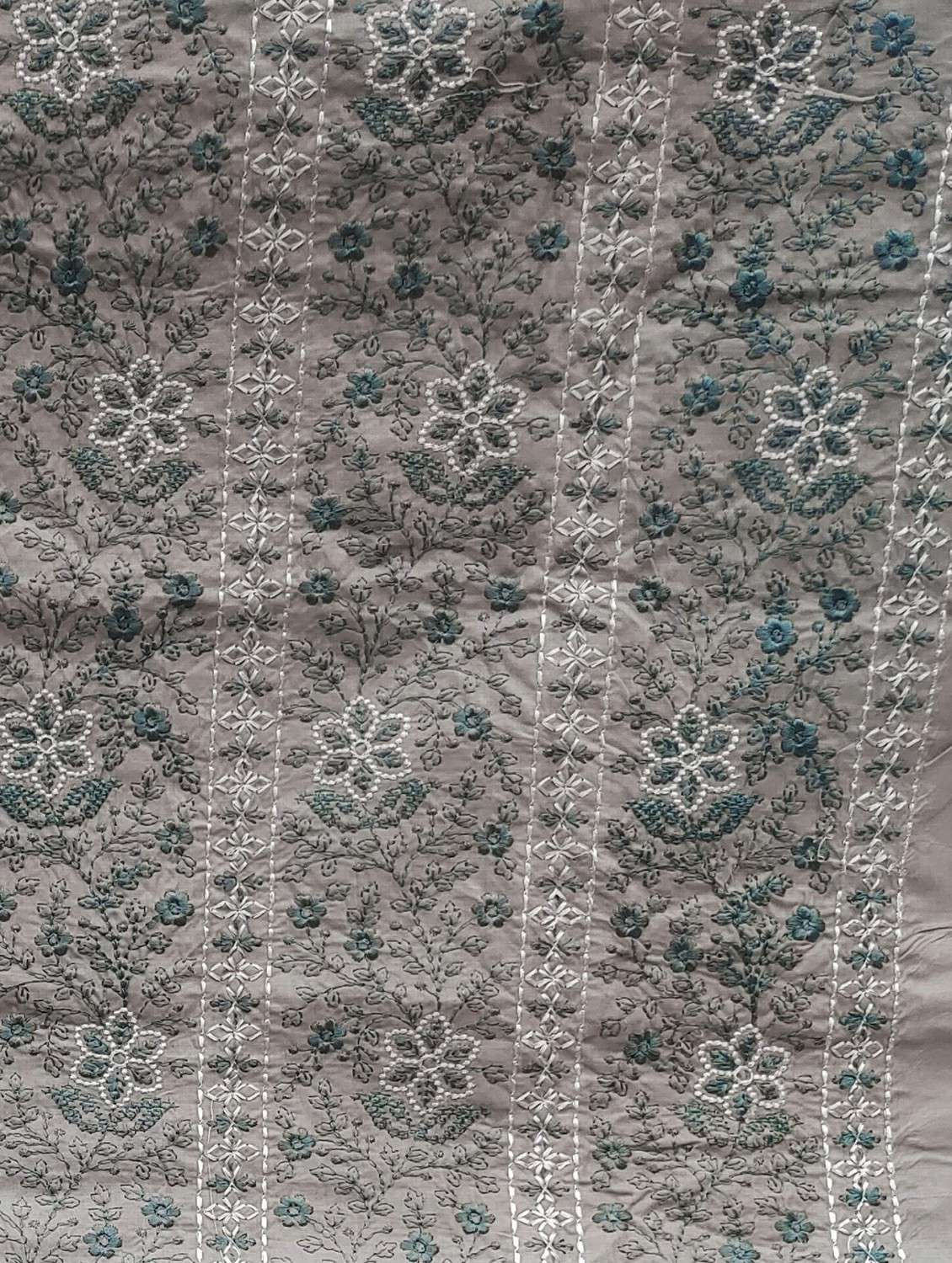 women solid with work embroidered unstitched suit set - 21988159 -  Standard Image - 2