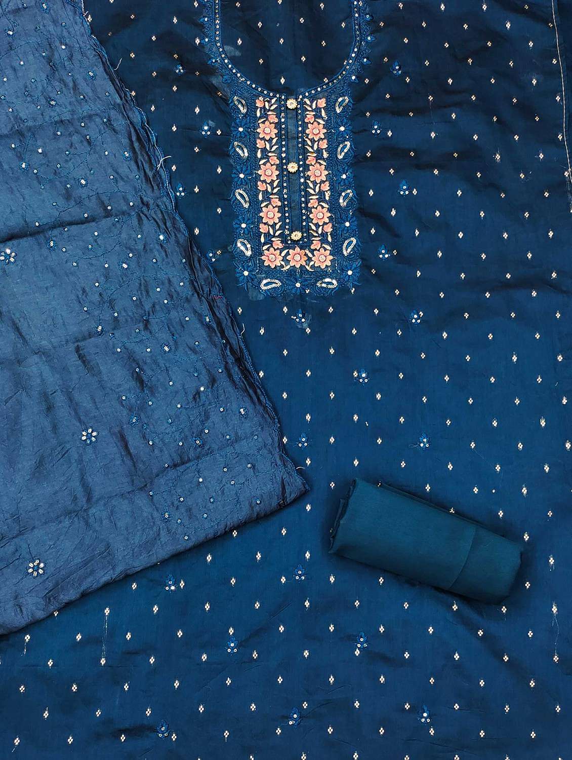 women self design embroidered unstitched suit set - 21988165 -  Standard Image - 2