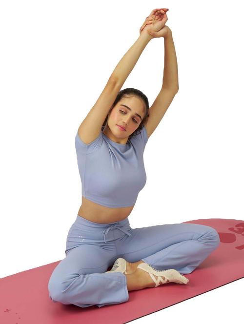 women blue soldi short sleeve crop top - 21988238 -  Standard Image - 0
