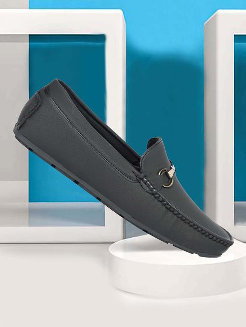 men black slip on horsebit loafer - 21988271 -  Standard Image - 0