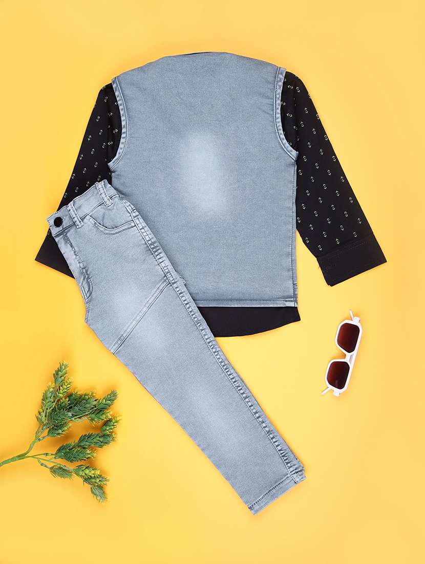 boys solid long sleeve full length set - 21988628 -  Standard Image - 2